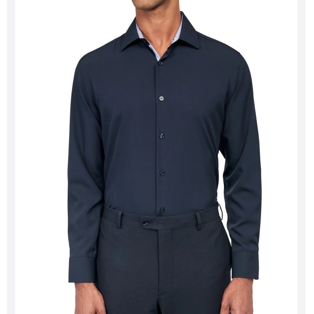 WRK Brand Slim Fit Solid Performance
Dress Shirt Size Small Like New